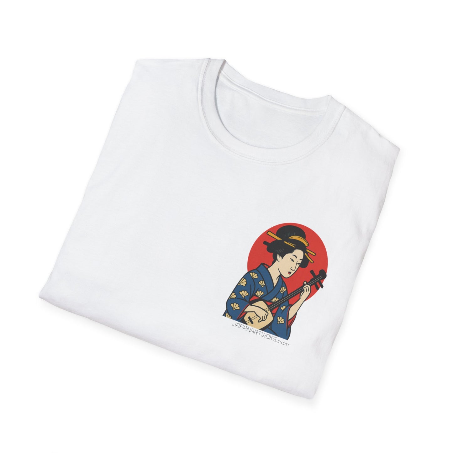 Ukiyo-e Shamisen Unisex Softstyle T-Shirt