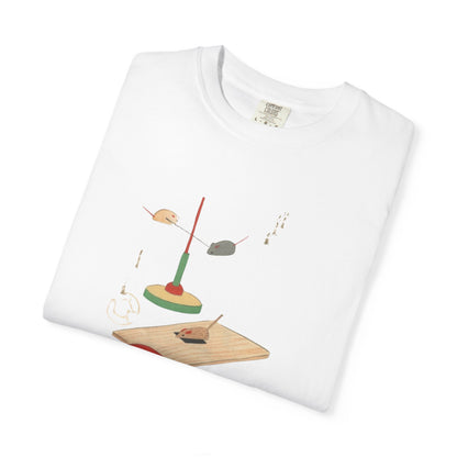 Playful Design Unisex Garment-Dyed T-Shirt, Casual Wear, Gift for Creatives, Unique Art Tee, Fun Everyday Shirt