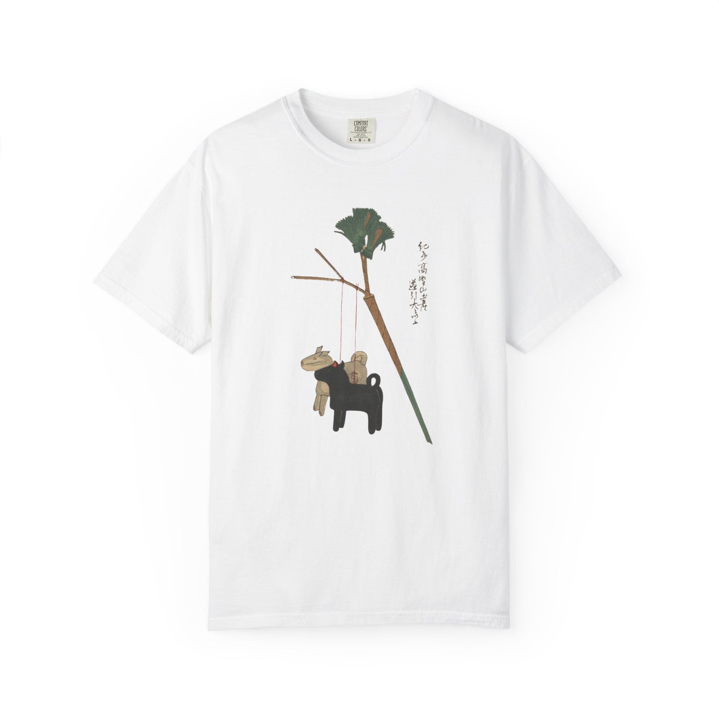 Garment-Dyed T-Shirt with Japanese Aesthetic Design, Casual Wear, Unisex Fashion, Eco-Friendly Gift, Summer Apparel, Art-Inspired Tee