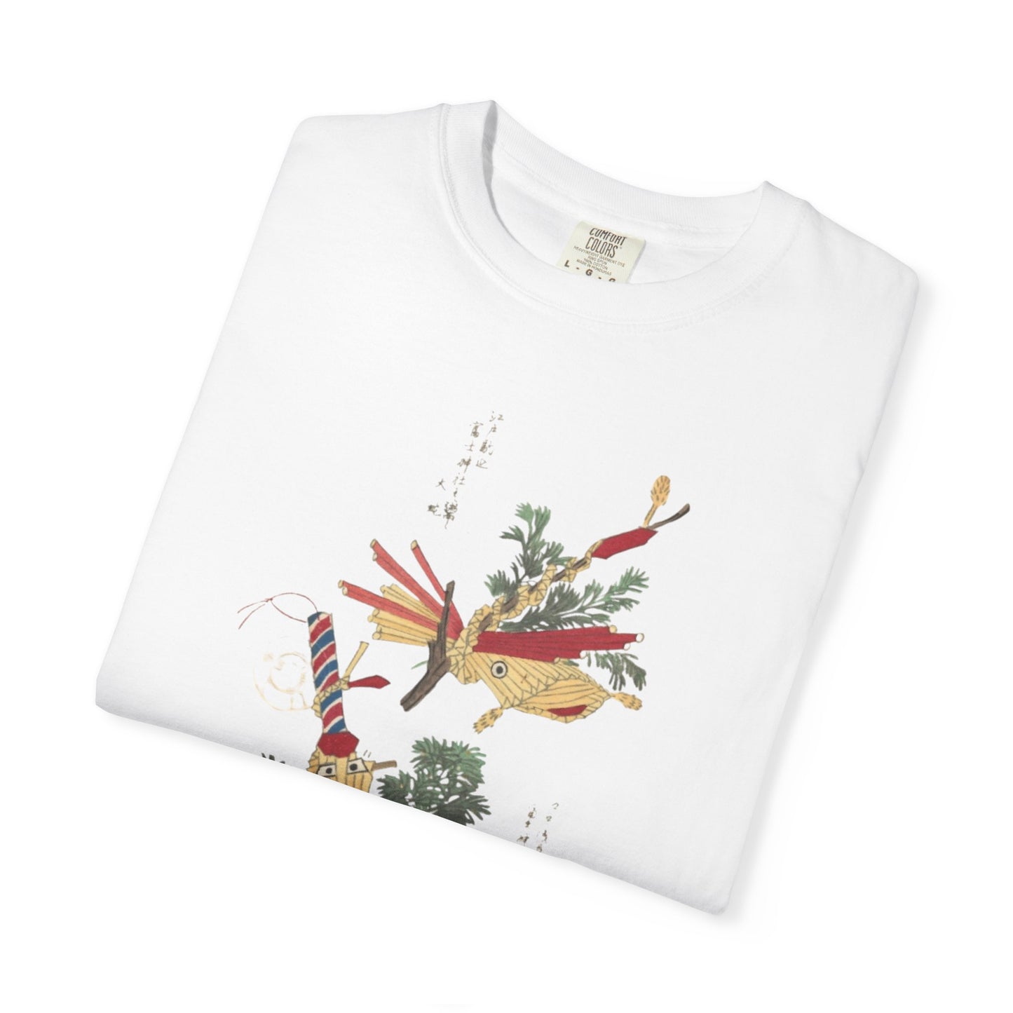 Garment-Dyed T-Shirt with Vibrant Floral Design, Casual Wear, Unisex Fashion, Nature Lover Gift, Summer Outfit, Eco-Friendly Apparel