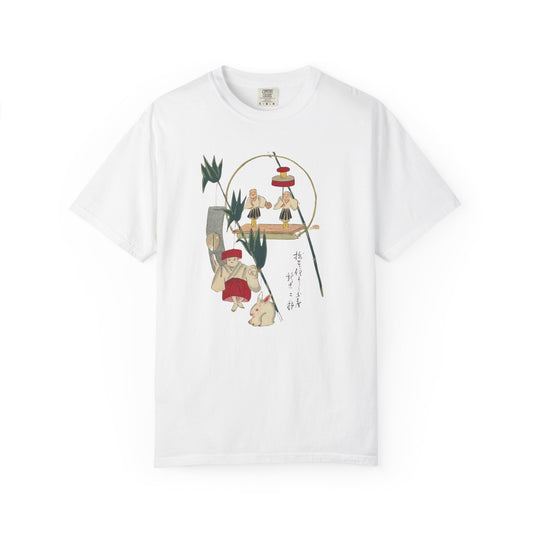 Whimsical Unisex T-Shirt with Japanese-Inspired Design, Perfect for Casual Wear, Gifts, and Cultural Celebrations