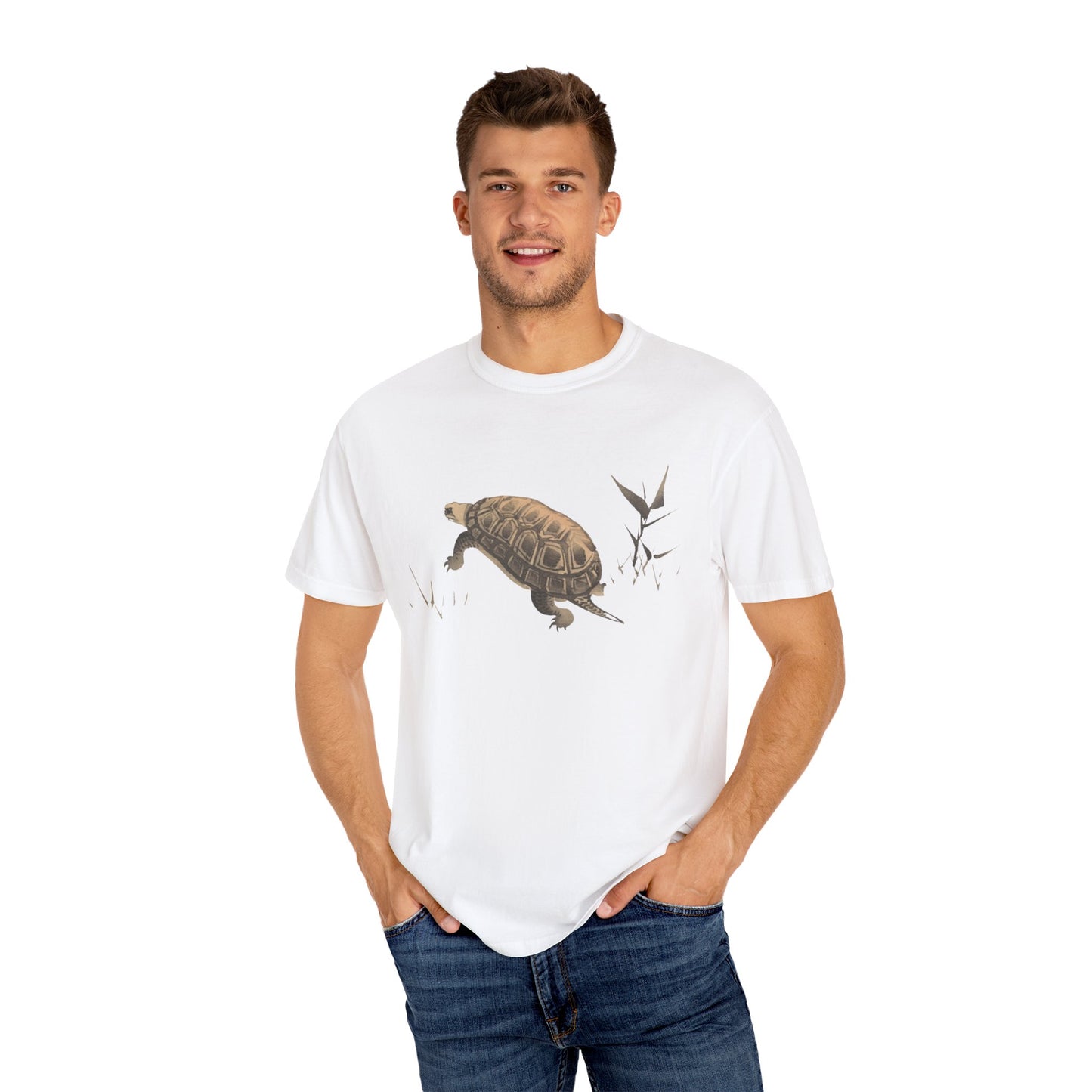 Nature-Inspired Unisex T-Shirt, Turtle Design Tee, Eco-Friendly Gift, Relaxed Casual Wear, Animal Lover Apparel, Summer Fashion [JPT102]