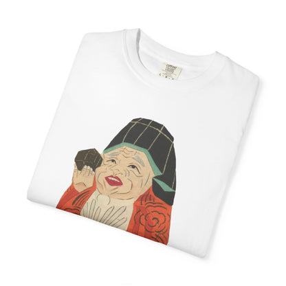 Whimsical Unisex Garment-Dyed T-shirt with Playful Illustration, Artistic Tee for Gifting, Casual Wear, Fun Fashion, Unique Gifts