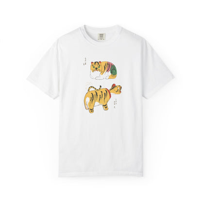 Cute Tiger Illustration Unisex T-Shirt, Animal Lover Gift, Casual Wear, Eco-Friendly Tee, Perfect for Birthdays & Holidays