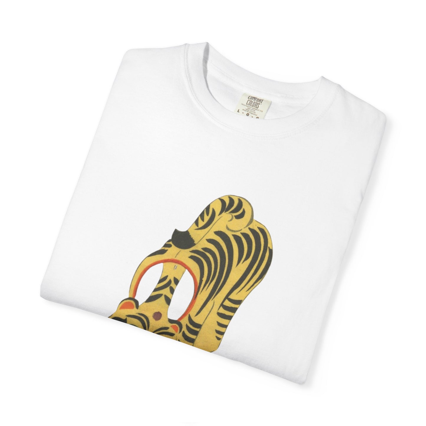Tiger Graphic Unisex Garment-Dyed T-shirt, Casual Tee, Animal Lover's Gift, Summer Fashion, Eco-friendly Apparel