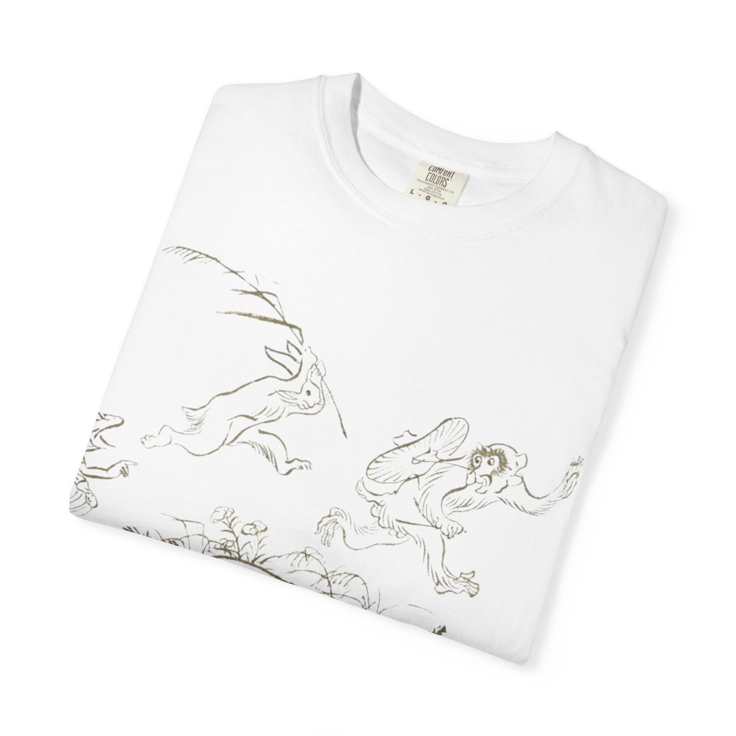 Whimsical Unisex Garment-Dyed T-Shirt - Nature-Inspired Design, Relaxed Fit, Perfect for Casual Outings, Gifts, Everyday Wear