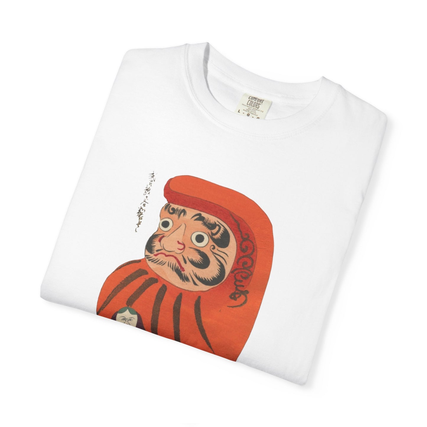 Daruma Character T-Shirt, Motivational Unisex Tee, Gift for Art Lovers, Festival Wear, Japanese Style Shirt