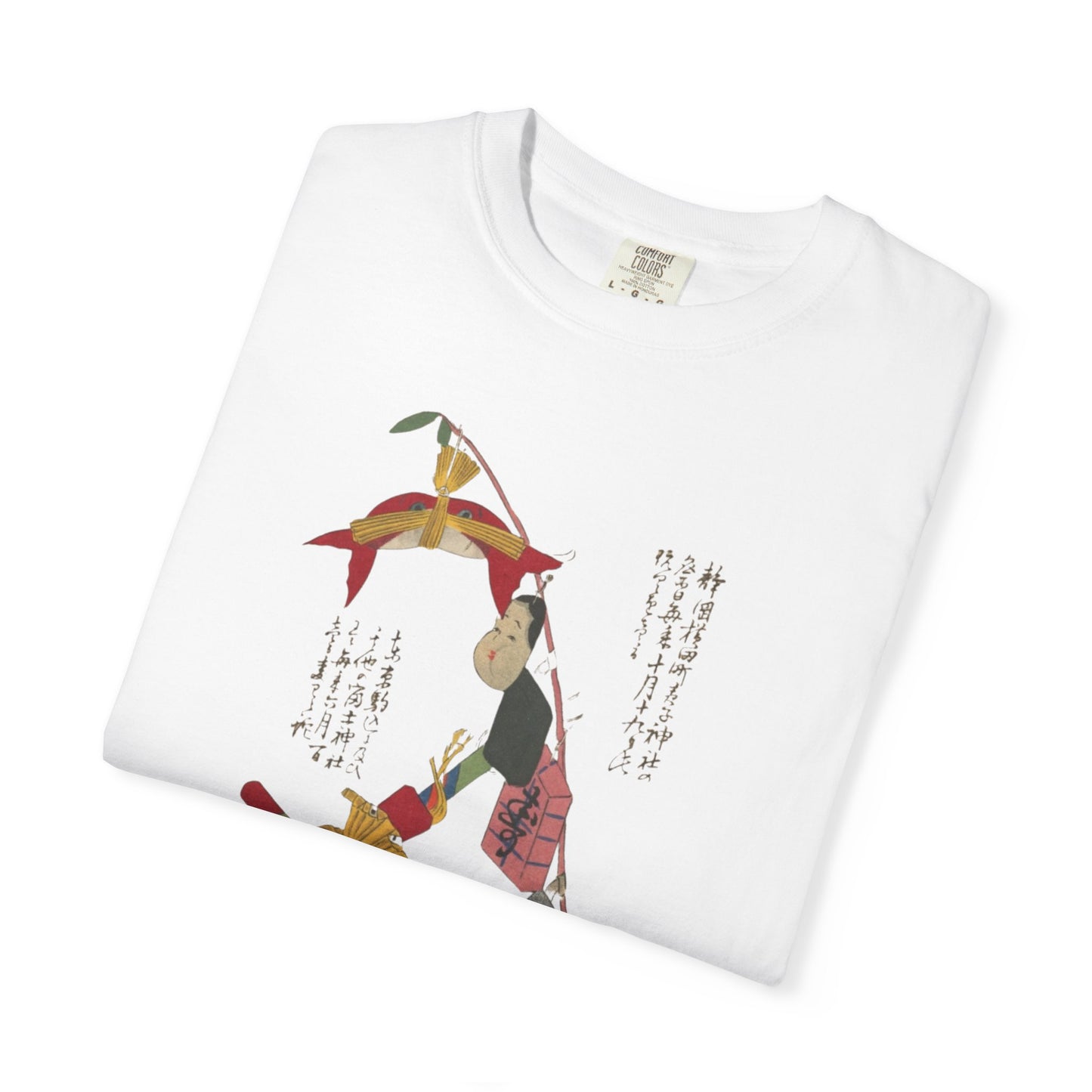 Artistic Unisex T-shirt with Japanese-Inspired Design, Casual Wear, Ethnic Pattern Tee, Gift for Art Lovers, Comfortable Tee
