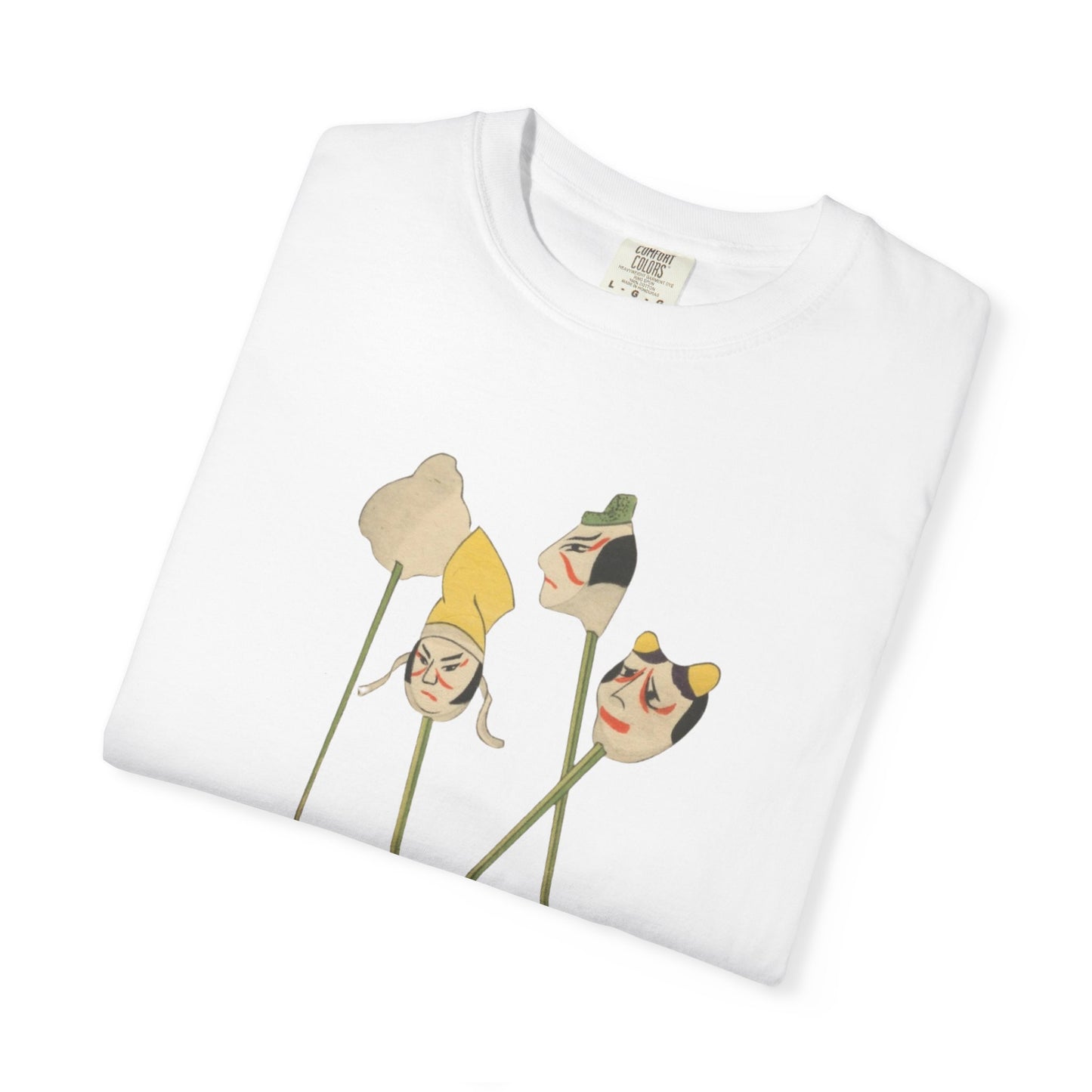 Playful Face T-Shirt - Quirky Unisex Garment-Dyed Tee, Casual Wear, Fun Gift, Cute Summer Style, Unique Graphic Tee