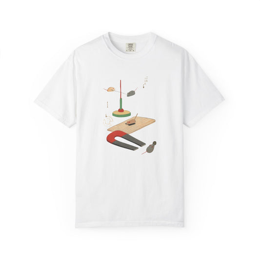 Playful Design Unisex Garment-Dyed T-Shirt, Casual Wear, Gift for Creatives, Unique Art Tee, Fun Everyday Shirt