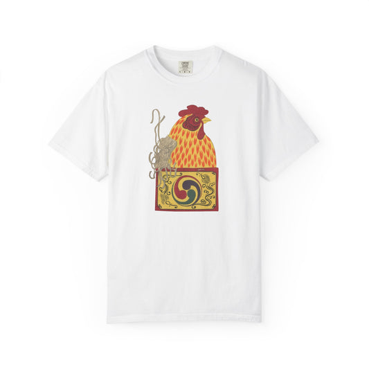 Vintage Chicken Graphic Tee, Fun Animal T-shirt, Quirky Gift for Hen Lovers, Farmhouse Apparel, Unisex Casual Top