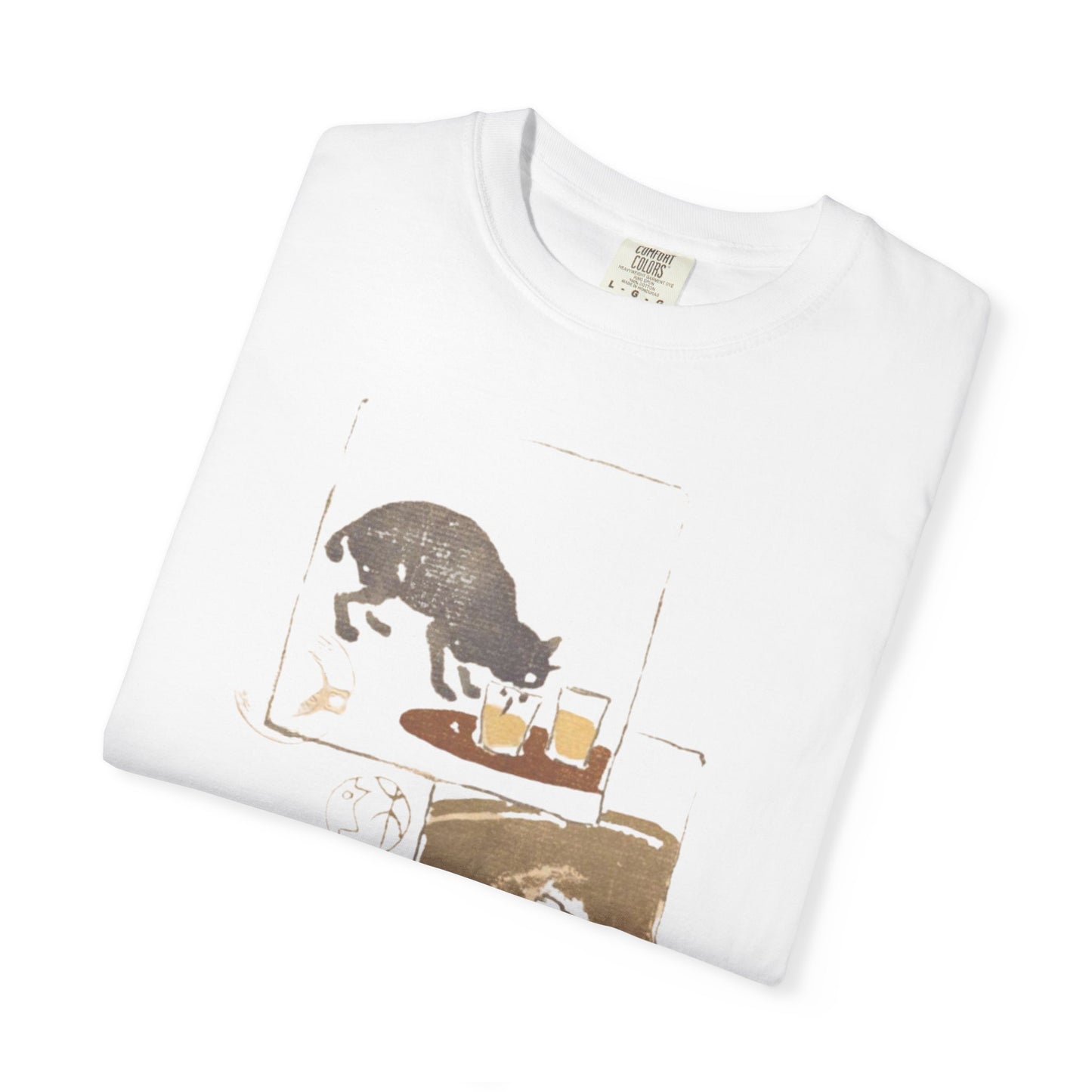 Whimsical Cat T-Shirt, Cozy Animal Tee, Perfect Gift for Cat Lovers, Casual Unisex Top, Pet-Themed Apparel