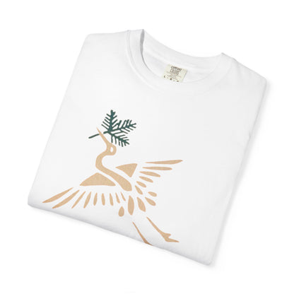 Nature-Inspired Crane Art T-Shirt, Unisex Garment Dye Tee, Eco-Friendly Shirt, Perfect for Nature Lovers, Casual Wear, Gift for Bird [...]