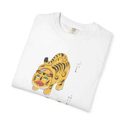 Tiger Illustration Unisex T-Shirt, Artistic Tee for Animal Lovers, Graphic Shirt for Gift, Casual Wear, Eco-Friendly Fashion