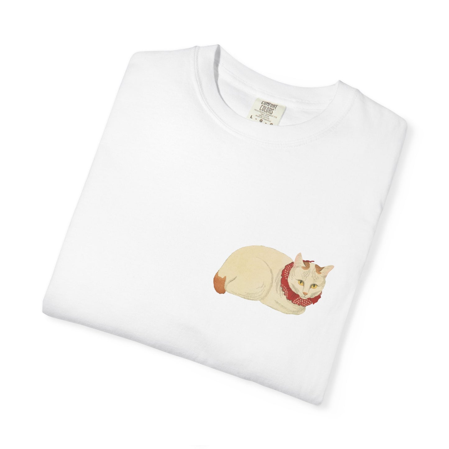 Japanese Cozy Cat Lover Tee, Unisex Garment-Dyed T-Shirt, Cute Cat Shirt, Gift for Cat Owners, Animal Lover Apparel, Casual Everyday Wear