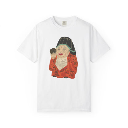 Whimsical Unisex Garment-Dyed T-shirt with Playful Illustration, Artistic Tee for Gifting, Casual Wear, Fun Fashion, Unique Gifts