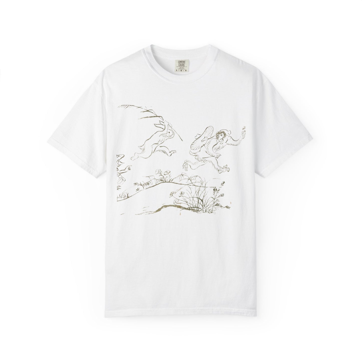 Whimsical Unisex Garment-Dyed T-Shirt - Nature-Inspired Design, Relaxed Fit, Perfect for Casual Outings, Gifts, Everyday Wear