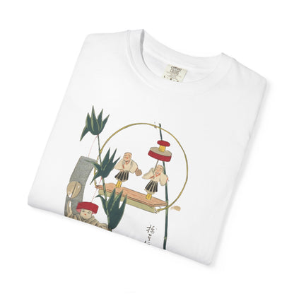 Whimsical Unisex T-Shirt with Japanese-Inspired Design, Perfect for Casual Wear, Gifts, and Cultural Celebrations
