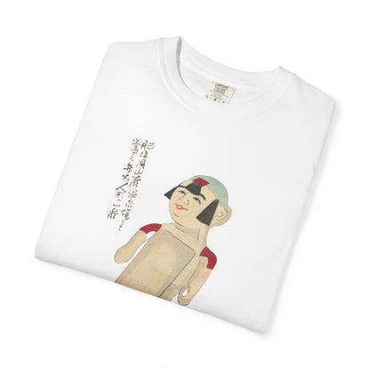 Whimsical Dog Illustration T-Shirt, Cute Pet Lover Gift, Vintage Japanese Art Tee, Casual Everyday Wear, Unique Birthday Present